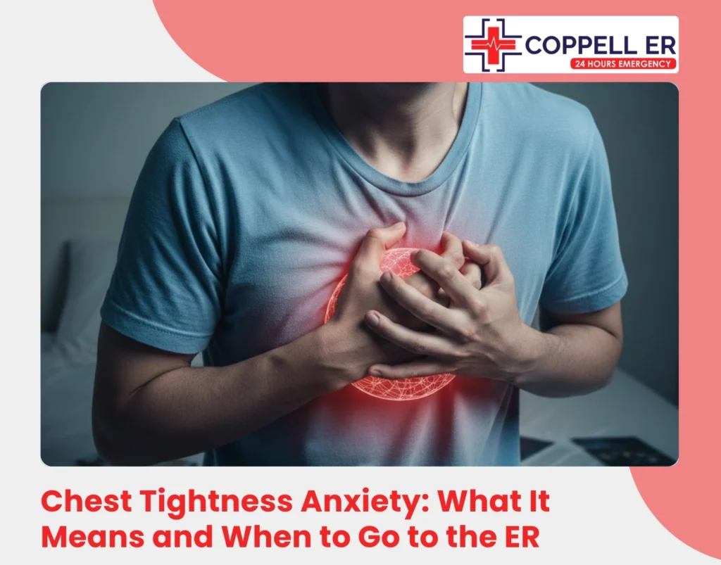 Chest Tightness Anxiety: ER Warning Signs in Coppell, TX